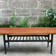 Table basse - teck et bois noir - 1960