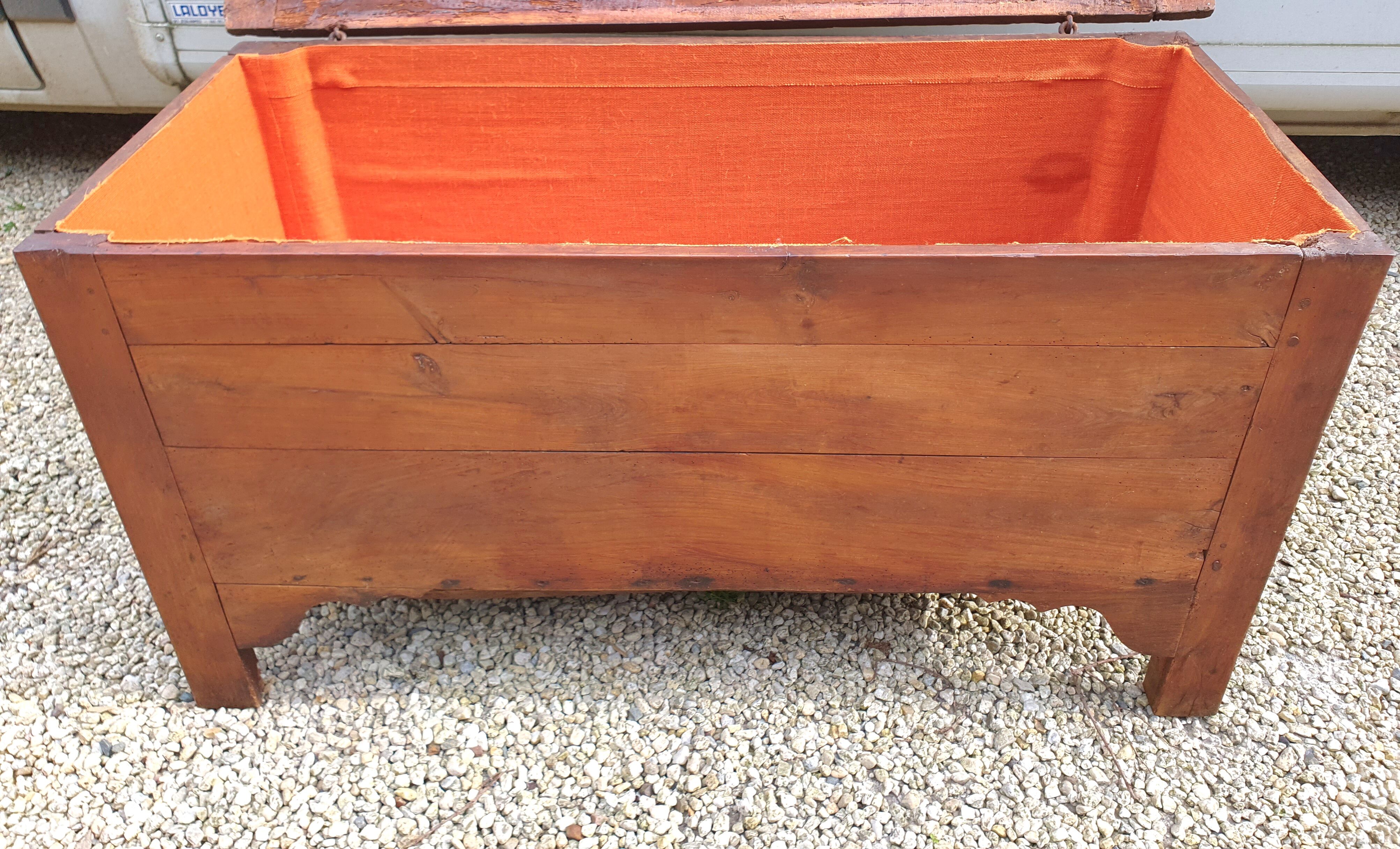 Old wooden chest 135cm long