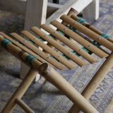 Bamboo folding stool