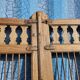Old garden gate in solid teak