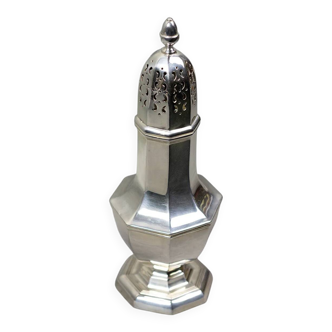Large silver-plated baluster shaker – English style, early 20th century