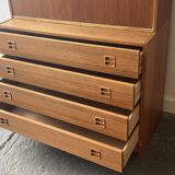 Mid-century teak wall unit by Sejling Skabe, Denmar