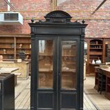 Napoleon III display case in patinated oak