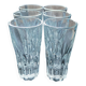 6 elegant and thick Susa glasses of approximately 16 cl