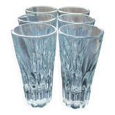 6 elegant and thick susa glasses of approximately 16 cl