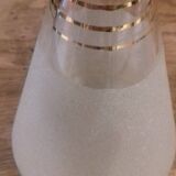 Small frosted glass carafe
