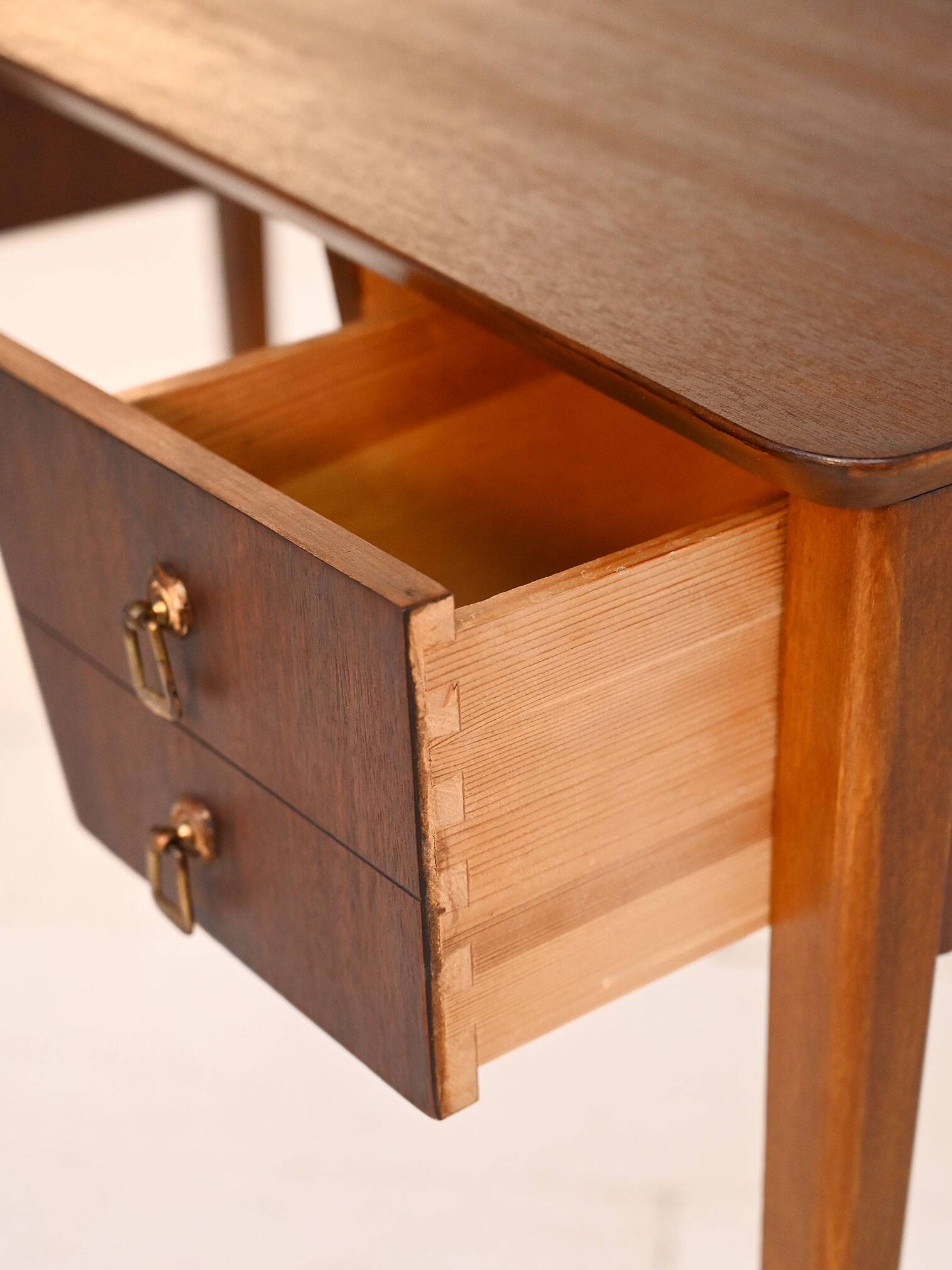Mid-century mahogany desk, 1950s–60s