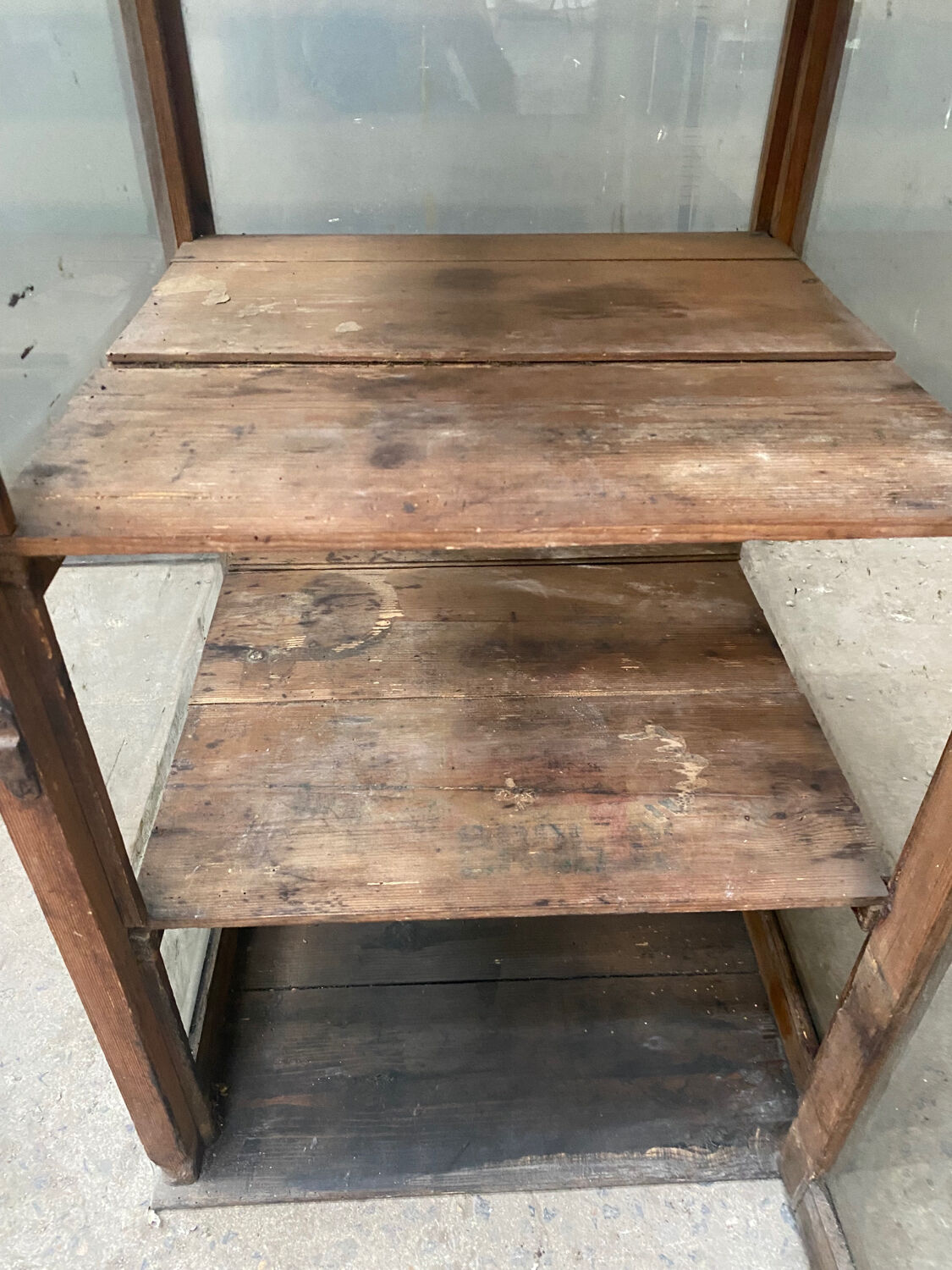 Antique counter display case