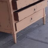 Patinated Directoire chest of drawers
