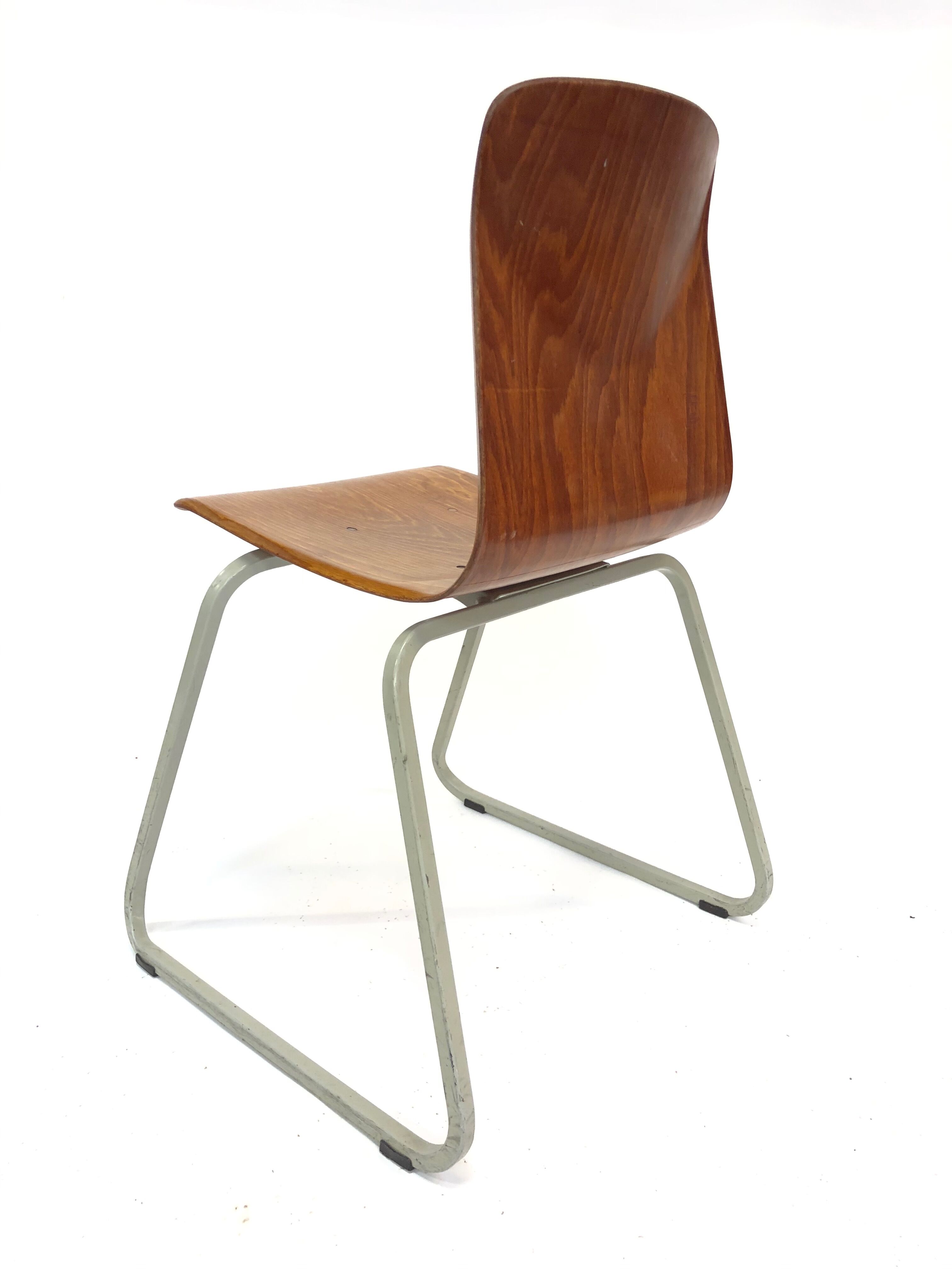 Vintage industrial chair Galvanitas 'thur-op-seat' S23