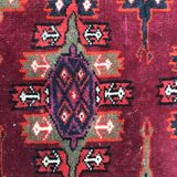 Tapis ancien Turkmen Afghan fait main 137X198 CM
