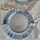 Lot de 8 tasses à café et sous-tasses en porcelaine Bavaria modèle China Blau