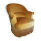 Vintage velvet toad armchair
