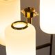 Vintage 50's floor lamp in metal and glass, italian design