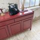 Red lacquered enfilade 1970 160cm