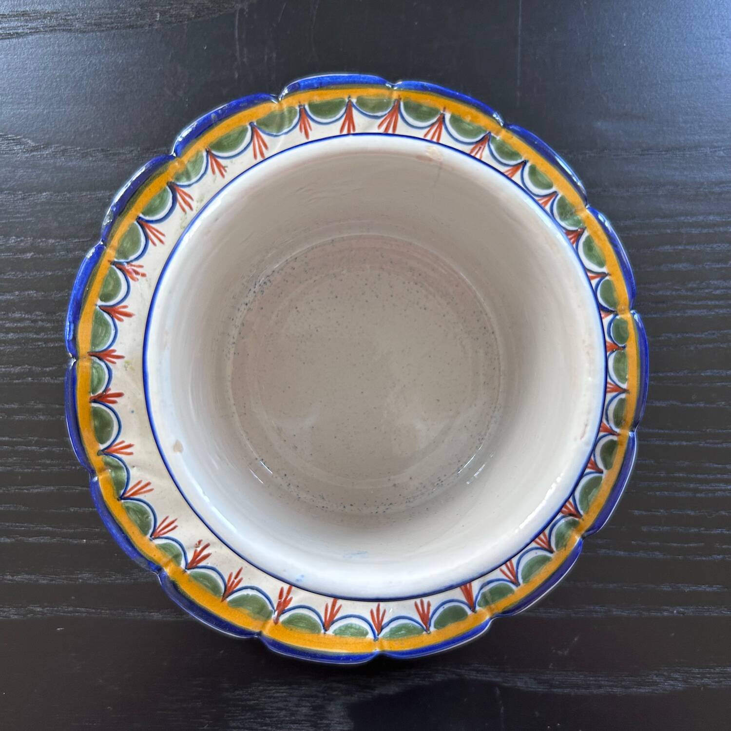 Butter dish signed HB Quimper