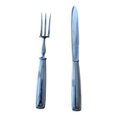 Couverts à gigot métal argenté art deco