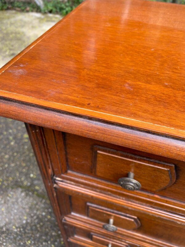 Semainier commode vintage 7 tiroirs coloniale en bois