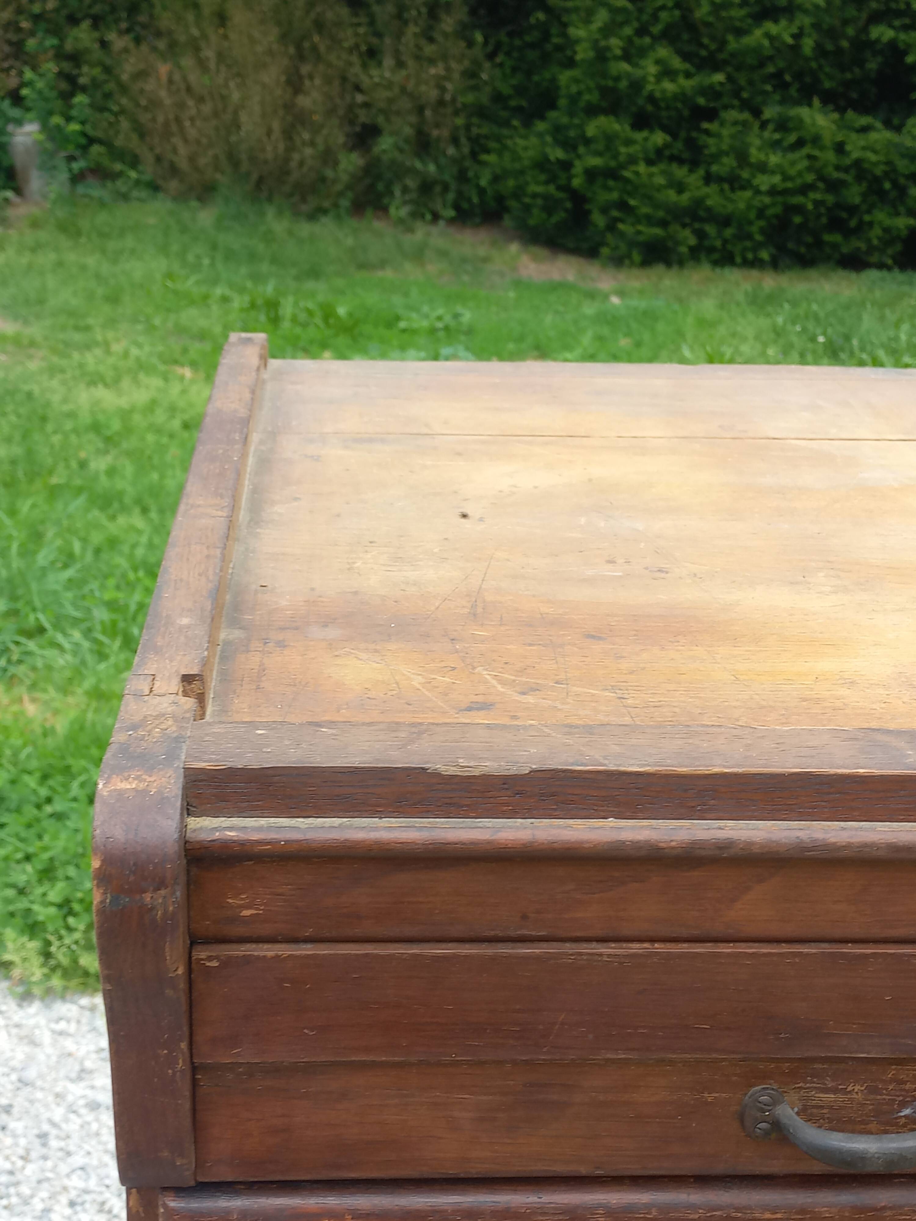 Oak craft cabinet with 5 drawers from the 1930s/1950s