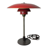 Lampe de table PH 1930 avec abat-jour en cuivre rouge par Poul Henningsen