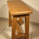Oak console table