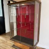Brass display case from the Lutetia hotel with integrated lighting.