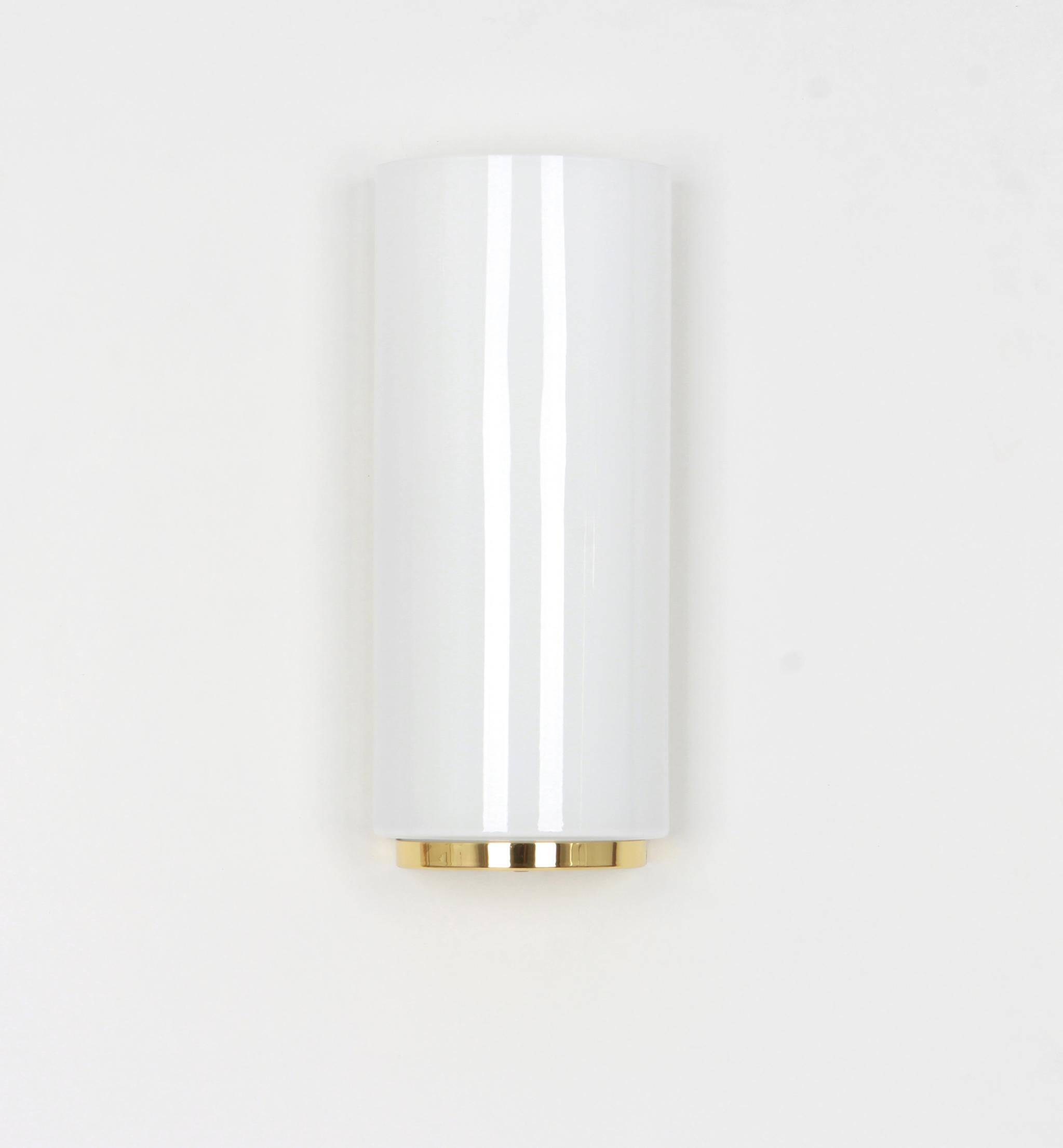 Opal glass wall light designed by Limburg, Germany.