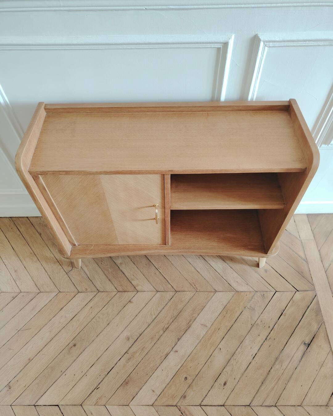 Renovated vintage buffet in Scandinavian style, 1960s.