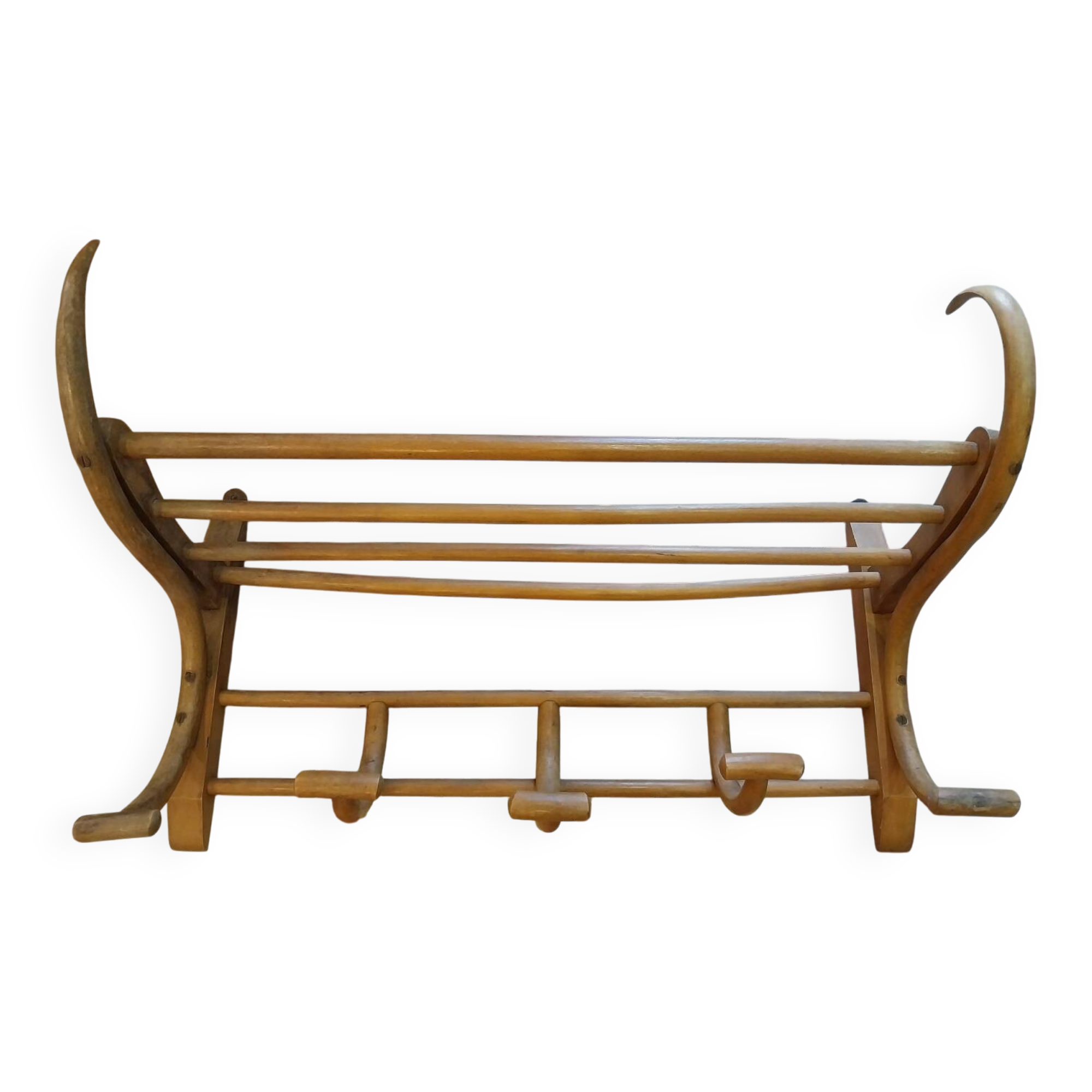 Wall-mounted coat rack