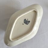 Saucière ancienne en terre de fer "Les Violettes" Salins