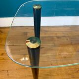 Glass side table