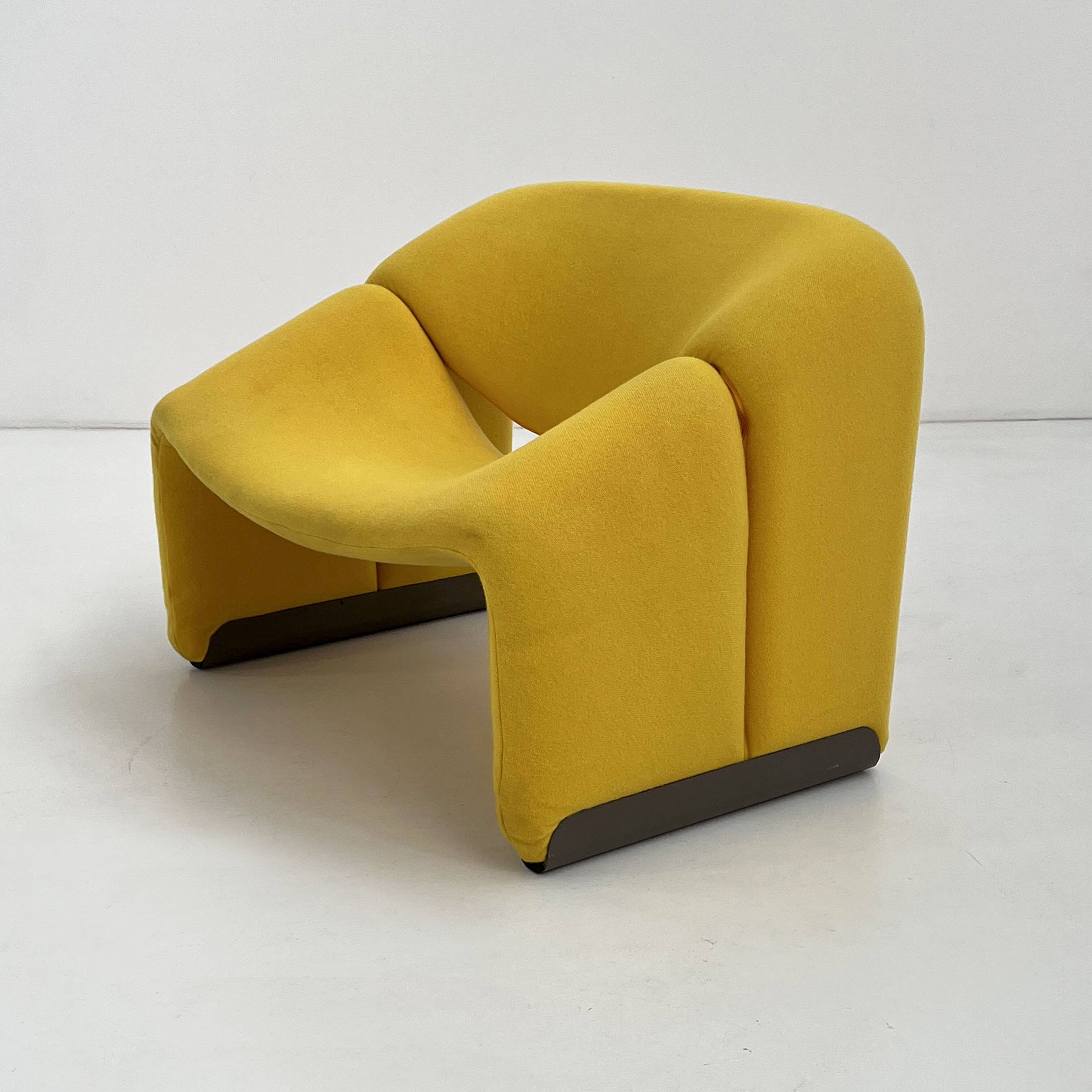 Fauteuil Jaune F598 Groovy de Pierre Paulin pour Artifort, 1970