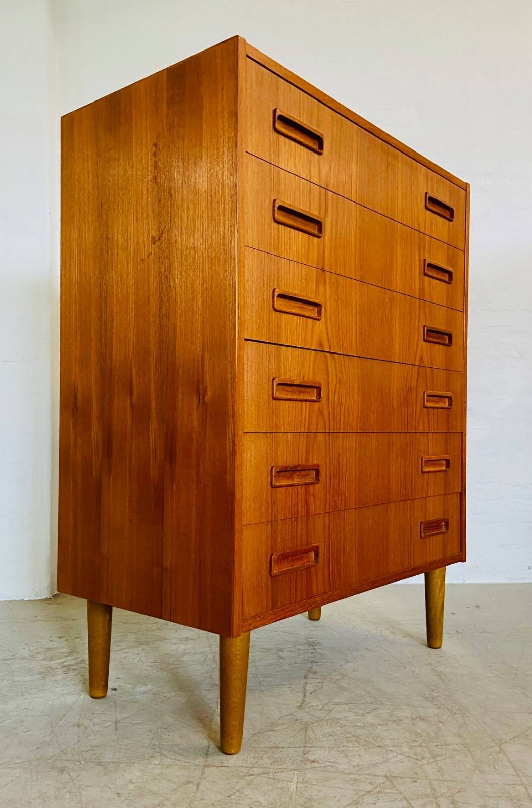Vintage Danish mid-century teak chest of drawers by Westergaards