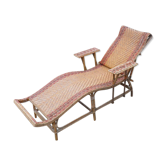 Rattan chaise longue 1900