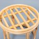 Fauteuil lounge avec table d'appoint vintage en bambou