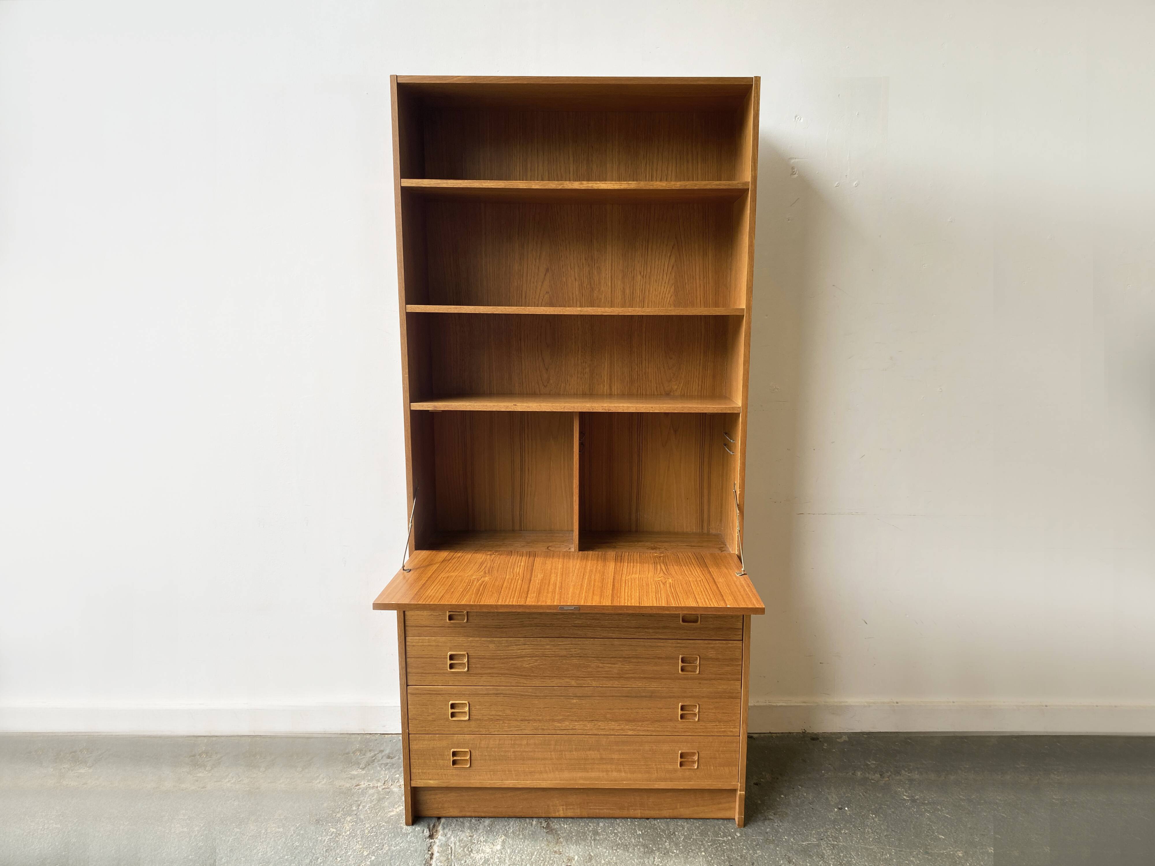 Mid-century teak wall unit by Sejling Skabe, Denmar