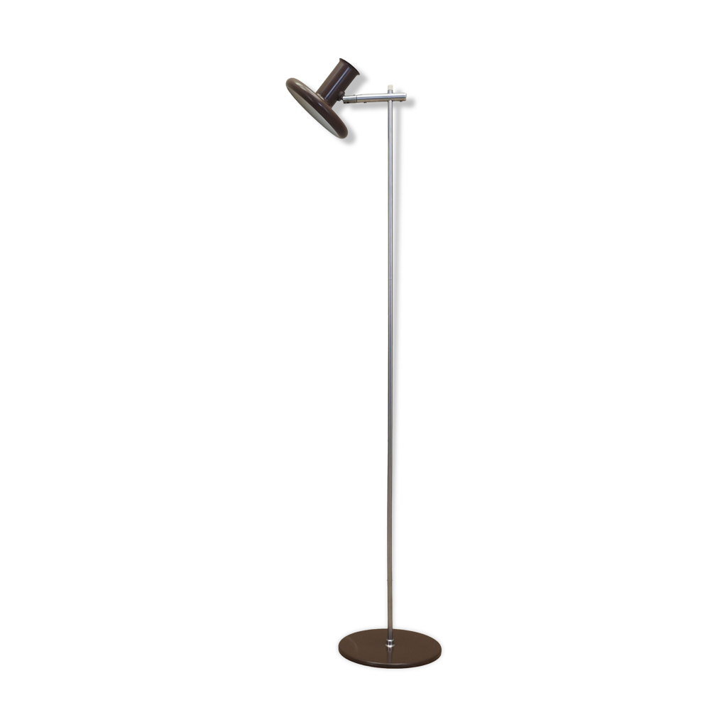 Luminaire Suspendu Vintage Années 70 - Cuivre Et Teak, Design Danois Morup Lyfa, Mid-Century