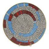 Mid-Century Mosaic Wall Plate by W. Zimmermann for Ritter