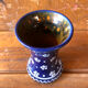 Pair of vase old gmundner keramik ceramic blue & white austria vintage