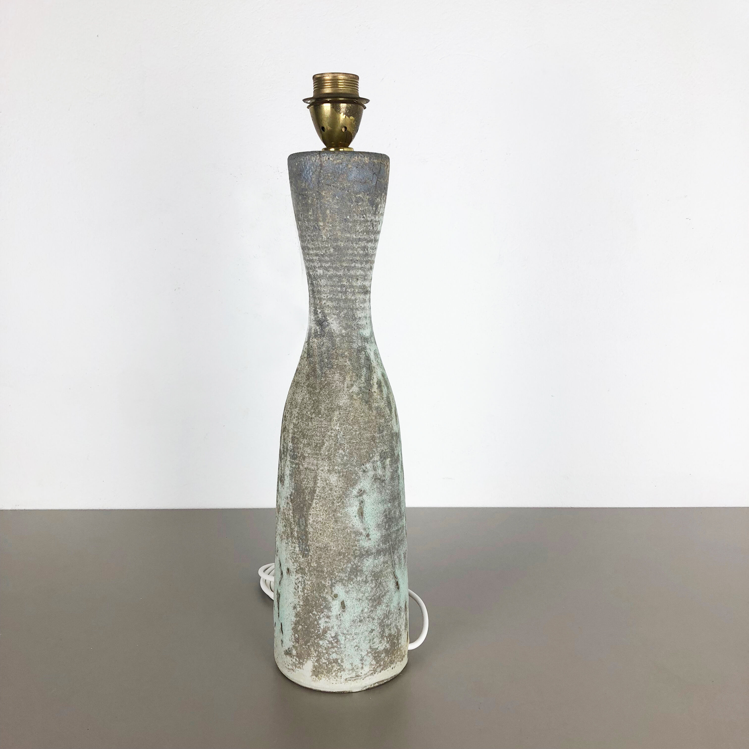 Ceramic studio pottery table light by Piet Knepper for Mobach, Netherlands 1960s