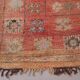 Terracotta Vintage Moroccan Rug 206 x 370 cm - Berber Wool Rug Handmade