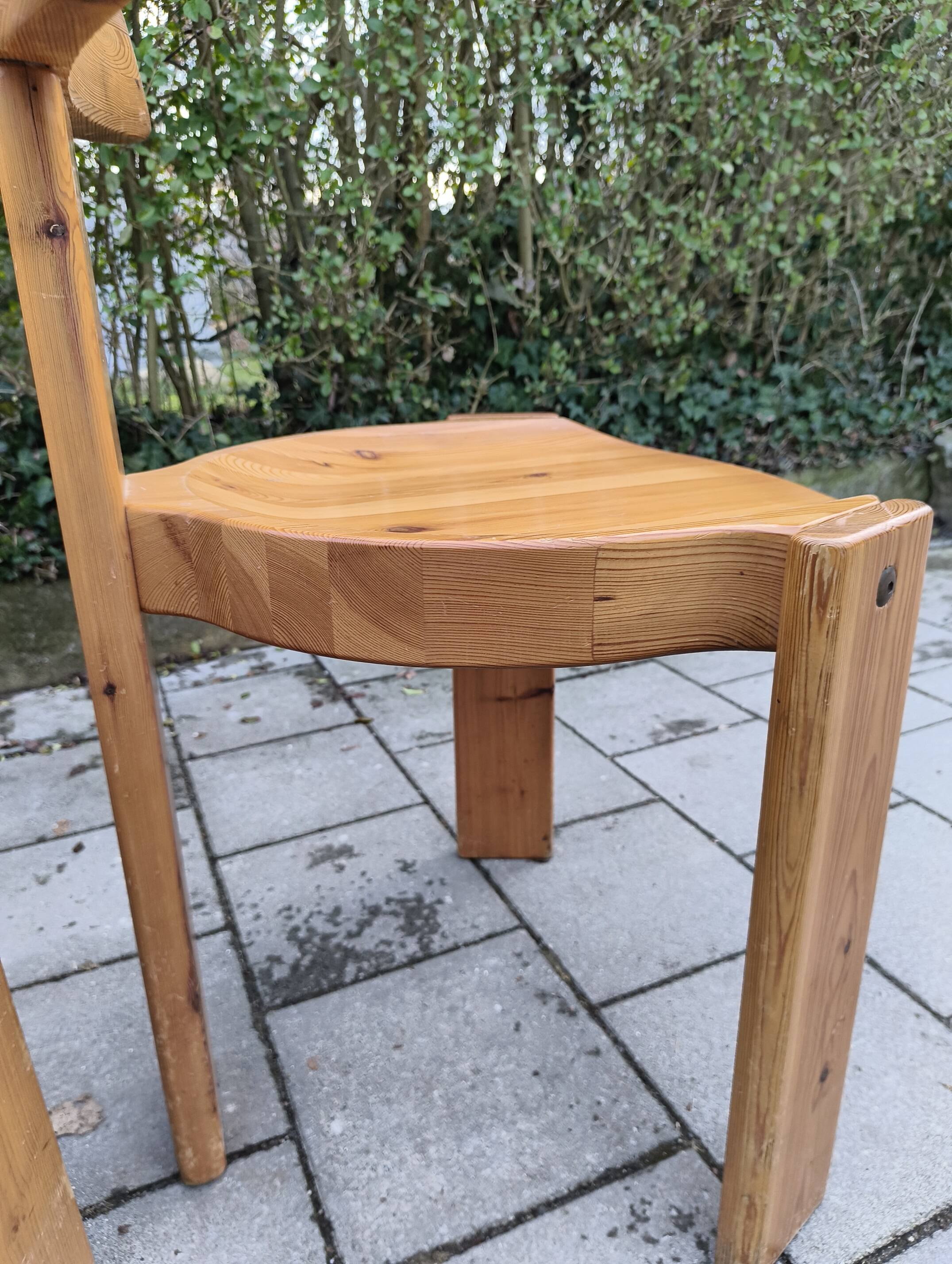 3chairs in pine by Antti Nurmesniemi