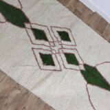 Handmade wool Berber rug 260 X 150 CM