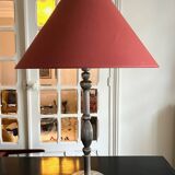 Striated metal lamp
