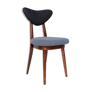 Mid-century dark blue denim armchair, Europe, 1960s