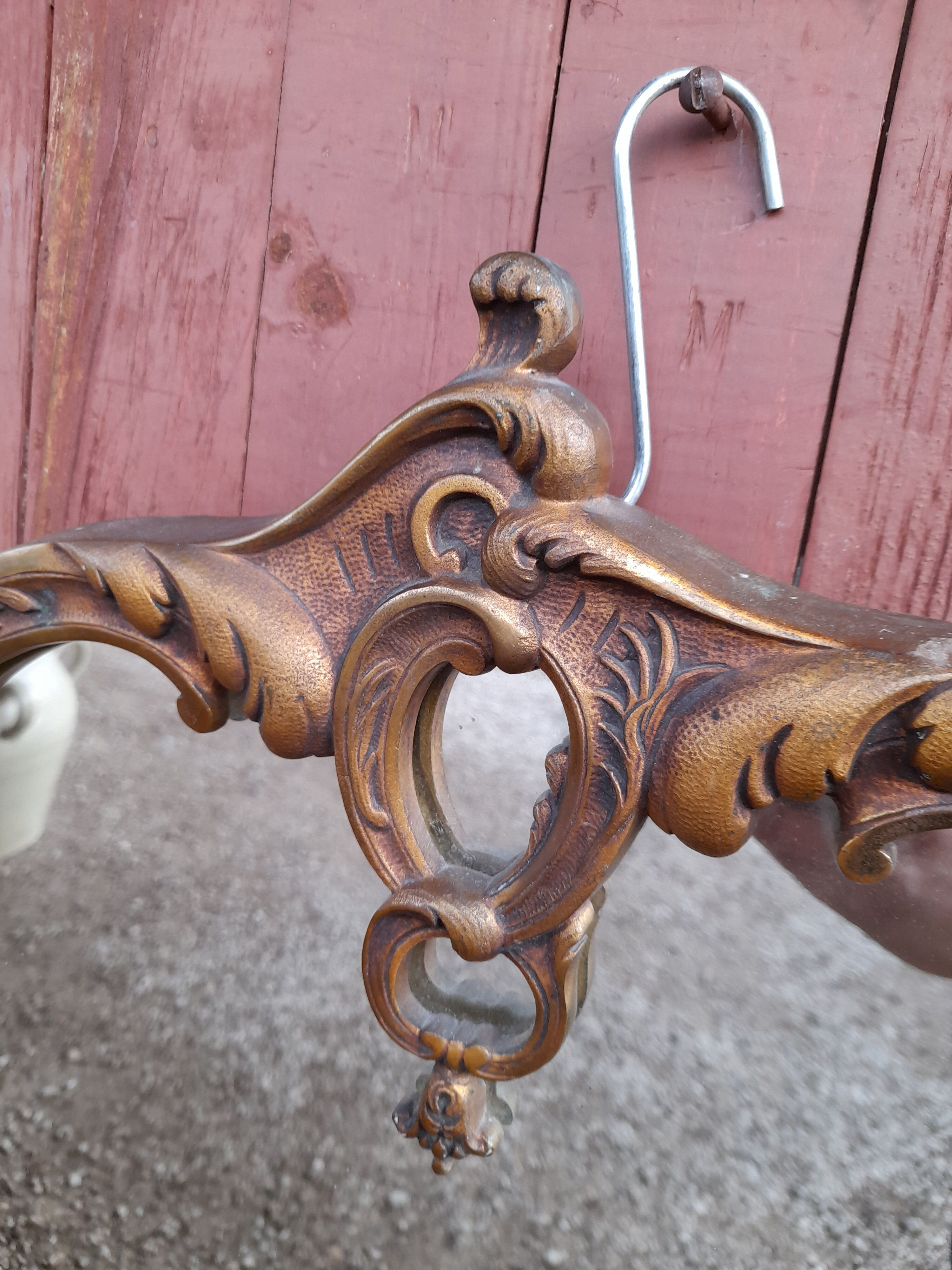 Louis XV style rock mirror in bronze  69x70cm