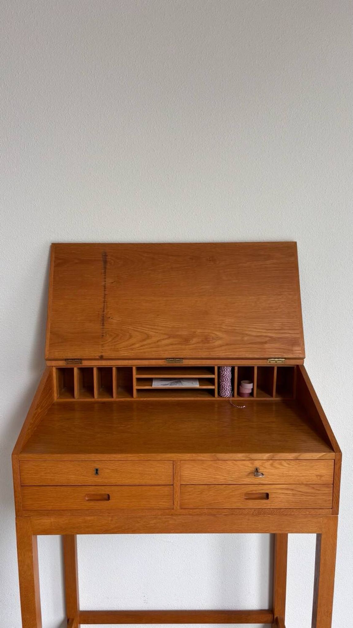 Vintage lectern desk oak