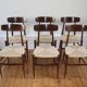 Rare set of 6 vintage Italian rope chairs by Eredi Marelli, 1950