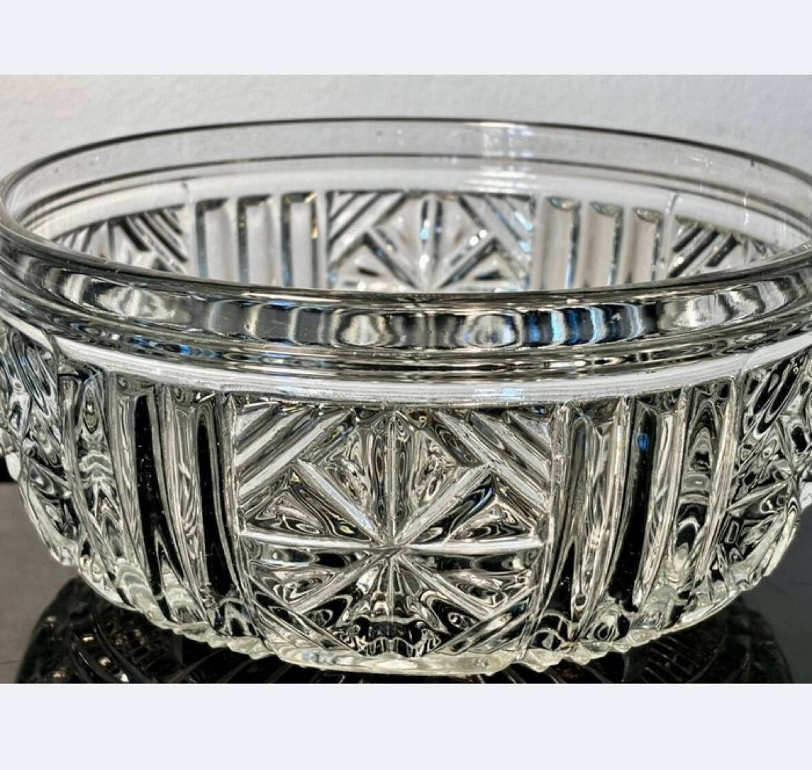Crystal salad bowl