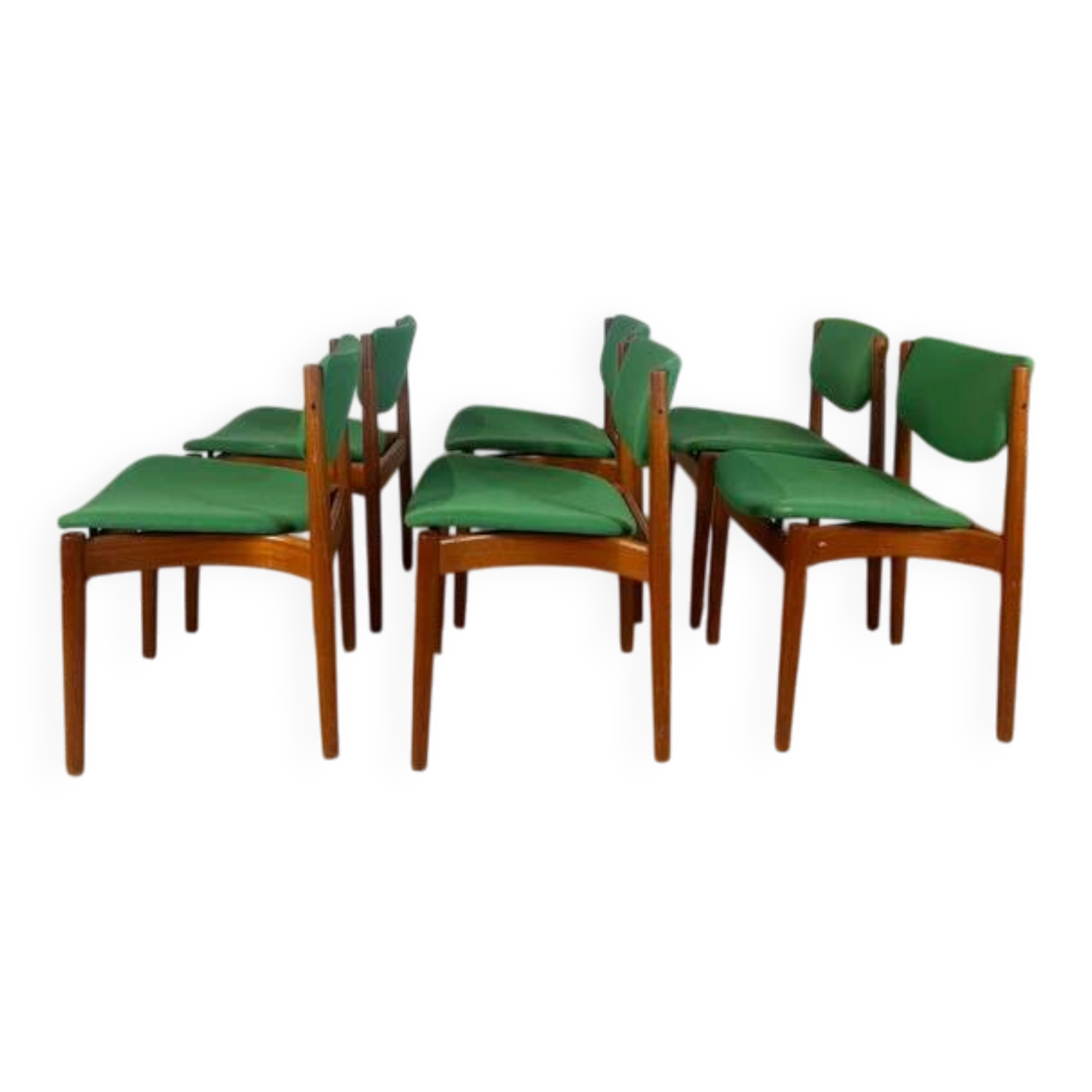 Set of 6 teak chairs model 197 by Finn Juhl, 1960s
